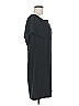 Charles Henry Solid Black Casual Dress Size M - photo 4