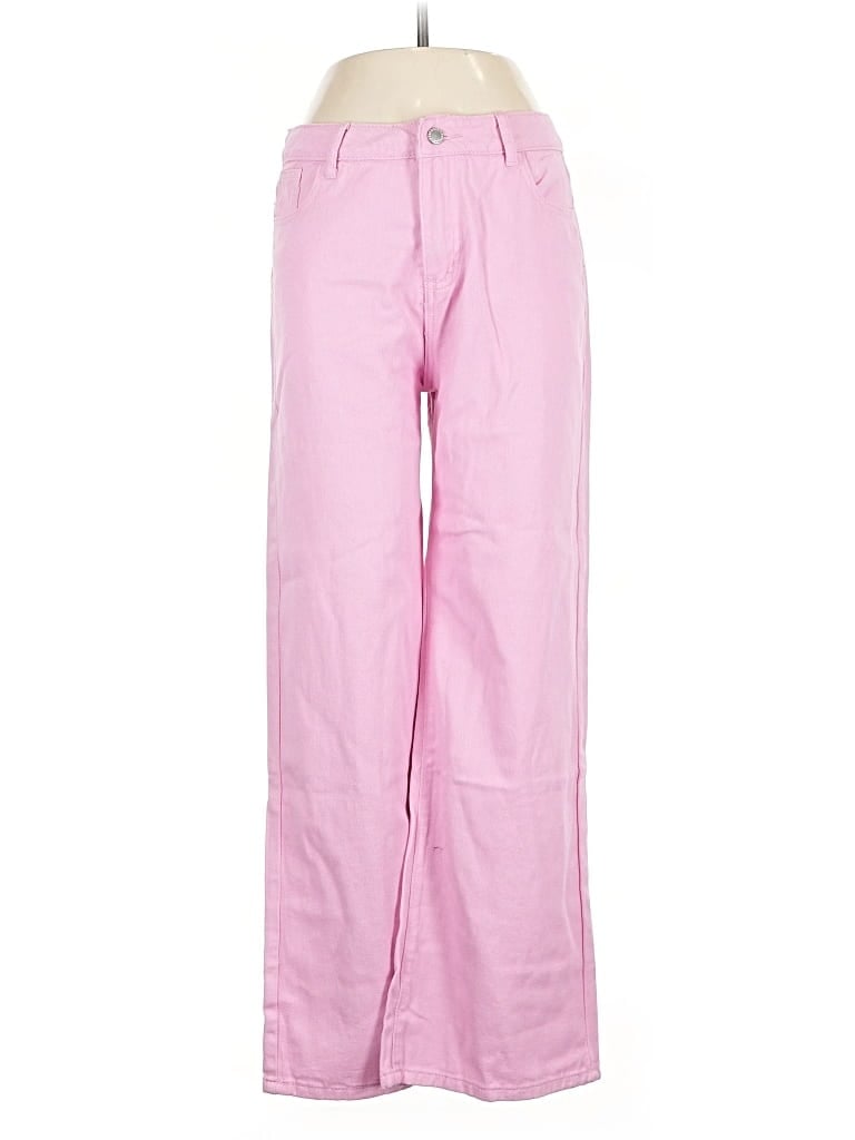 Pre-owned Unbranded Jeans In Pink