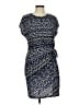 Nicole Miller Print Blue Cocktail Dress Size M - photo 1