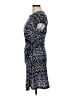 Nicole Miller Print Blue Cocktail Dress Size M - photo 5