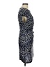 Nicole Miller Print Blue Cocktail Dress Size M - photo 4