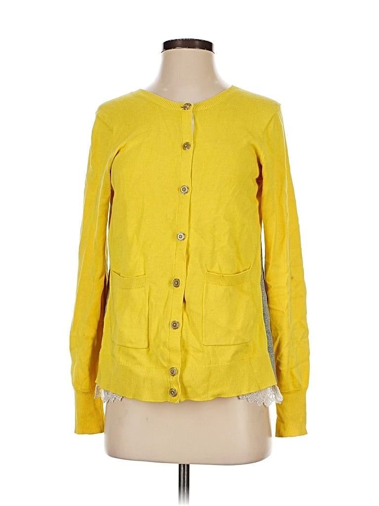 Pre-owned Cabi Cardigan Sweater In Yellow