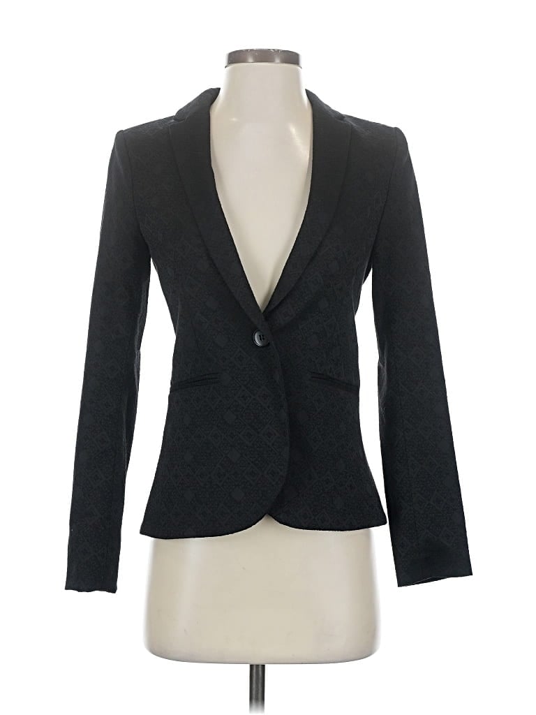 Pre-owned H&m Blazer Jacket In Black