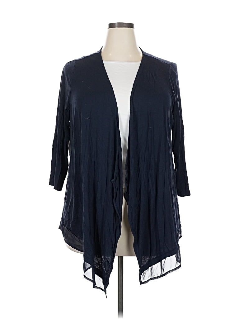 Pre-owned Lane Bryant Cardigan Sweater In Blue