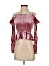 Greysn Burgundy 3/4 Sleeve Blouse Size XS - photo 1