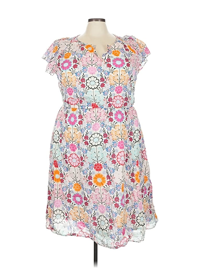 Pre-owned Talbots Casual Dress In White