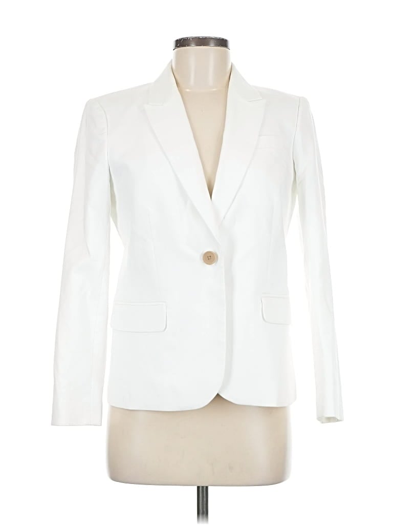 Pre-owned J.crew Factory Store Blazer Jacket In White