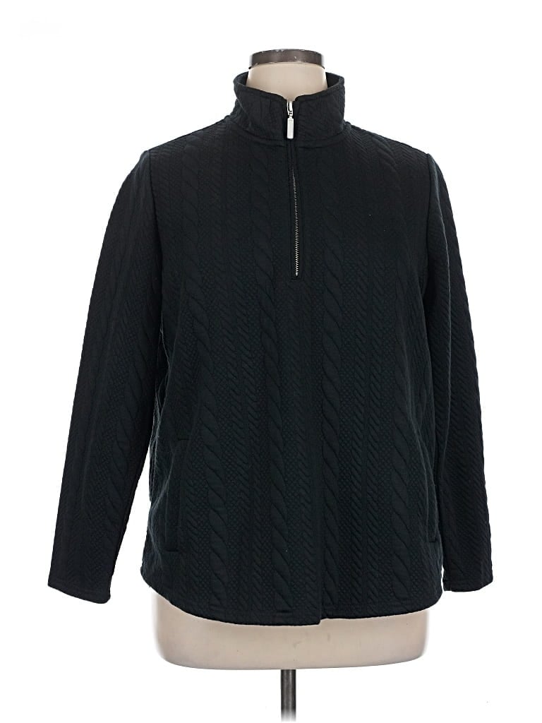 Pre-owned Coldwater Creek Sweatshirt In Black