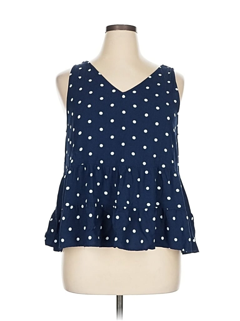 Click to view more detailed imagery on our partner's website Pre-owned Ann Taylor Loft Sleeveless Blouse In Blue