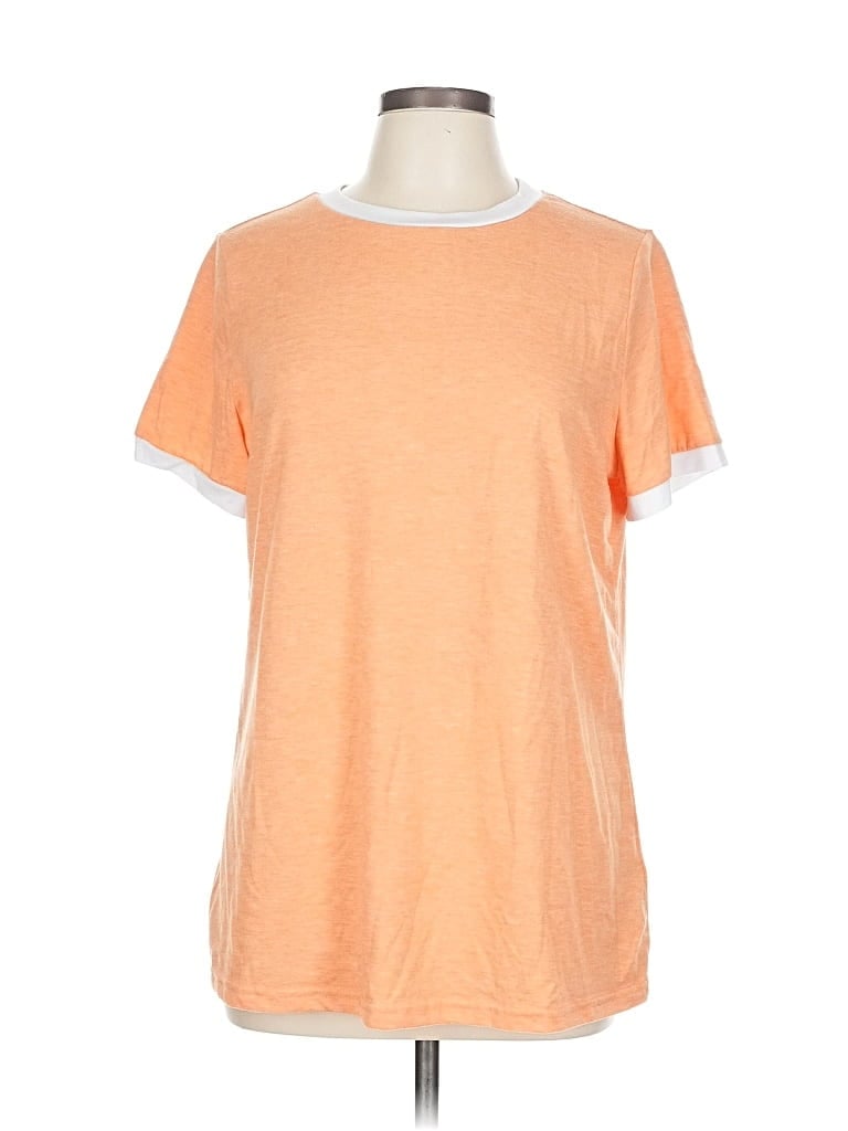 Pre-owned Unbranded Short Sleeve T-shirt In Orange