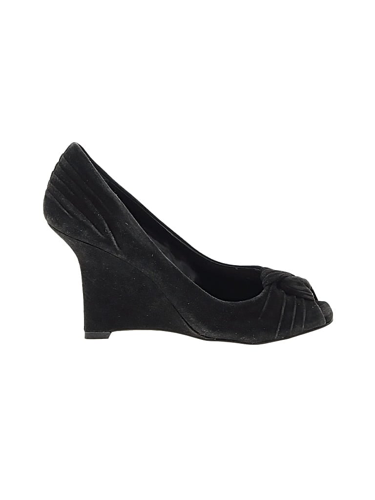 Pre-owned Bcbg Paris Wedges In Black