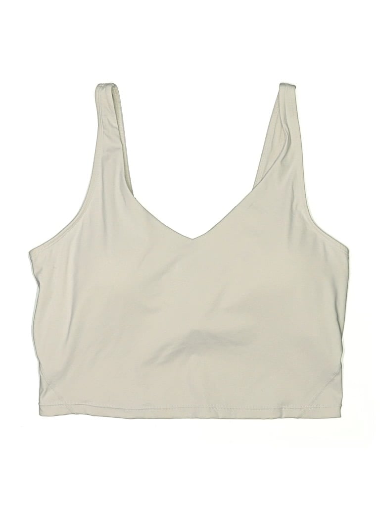 Pre-owned Unbranded Tank Top White Plunge Neckline Tops