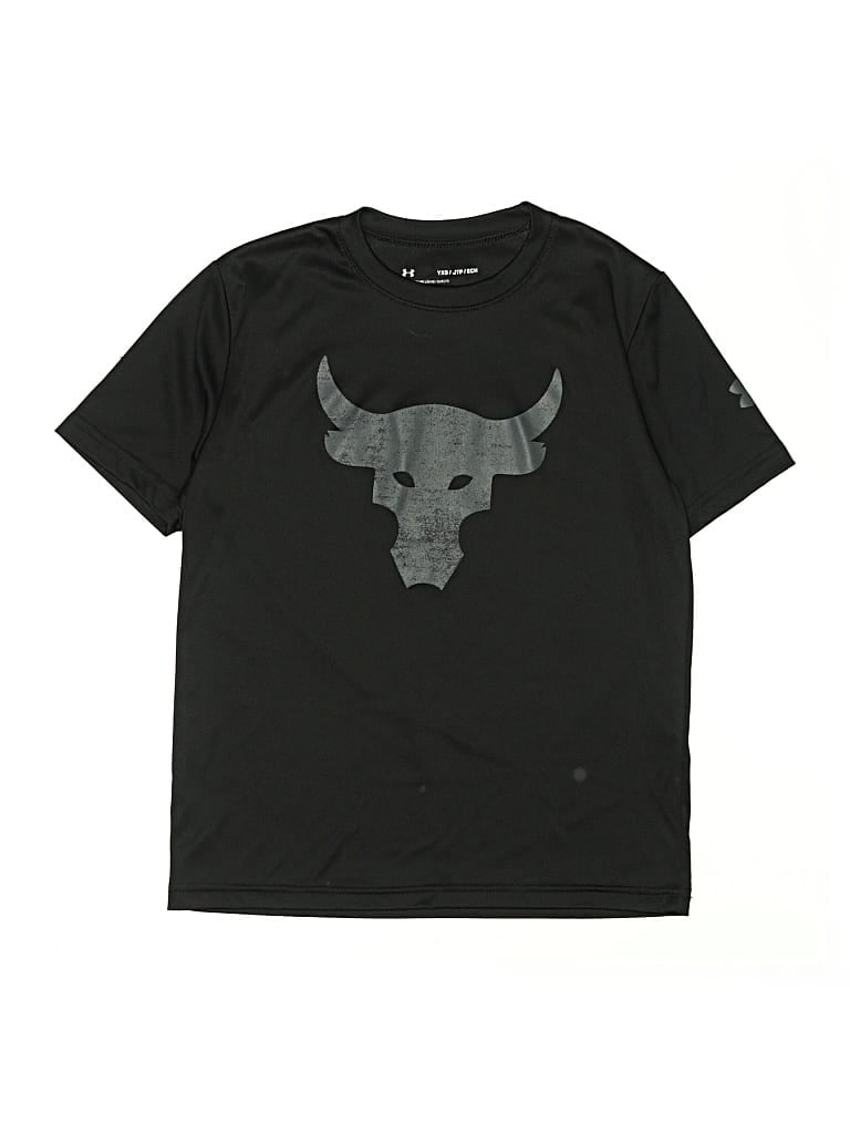 Pre-owned Under Armour Kids' Short Sleeve T-shirt In Black