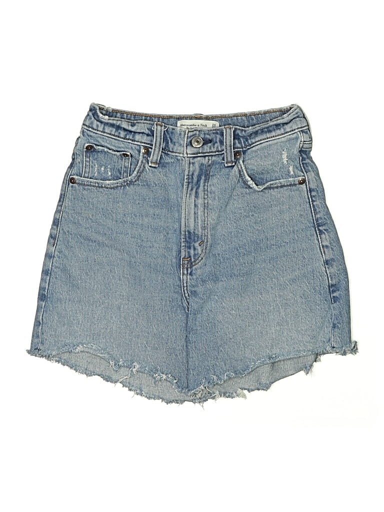 Pre-owned Abercrombie & Fitch Denim Shorts In Blue