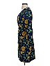 J.Crew 100% Polyester Print Blue Casual Dress Size 2 - photo 5