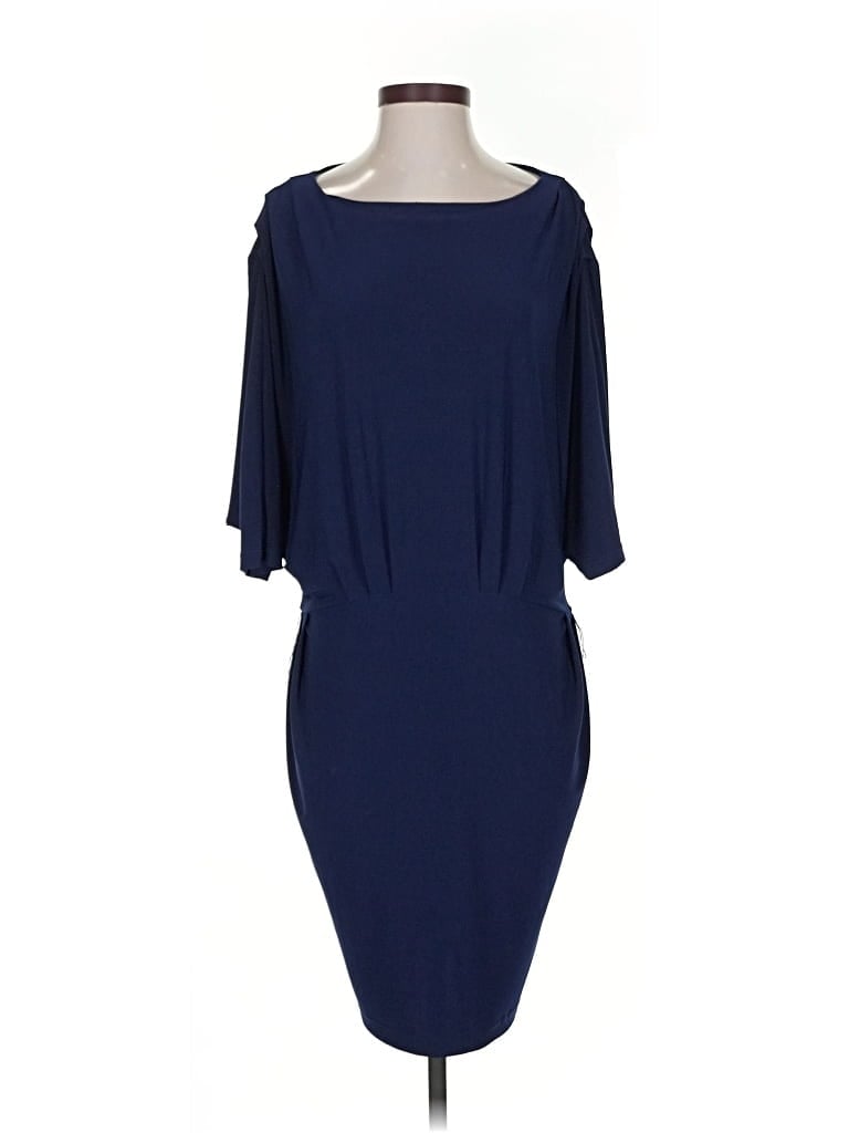 Pre-owned Badgley Mischka Cocktail Dress In Blue