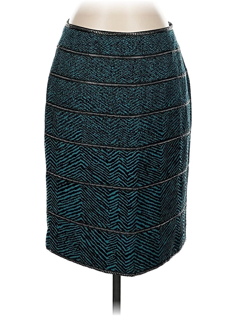 Pre-owned Carlisle Formal Skirt In Blue