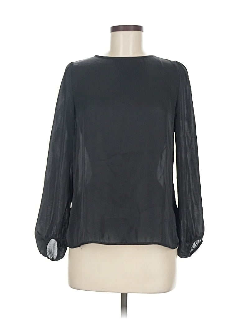 Pre-owned Forever 21 Long Sleeve Blouse In Black