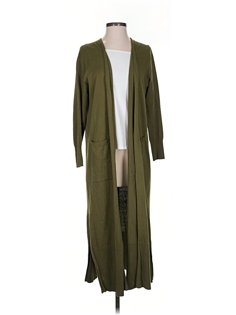 Pre-owned Madewell Cardigan Sweater In Green