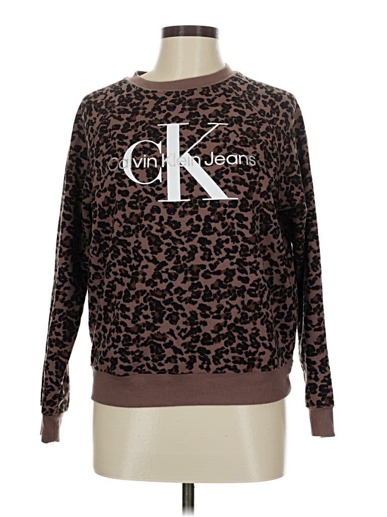 Pre-owned Calvin Klein Jeans Est.1978 Calvin Klein Jeans Pullover Sweater In Brown