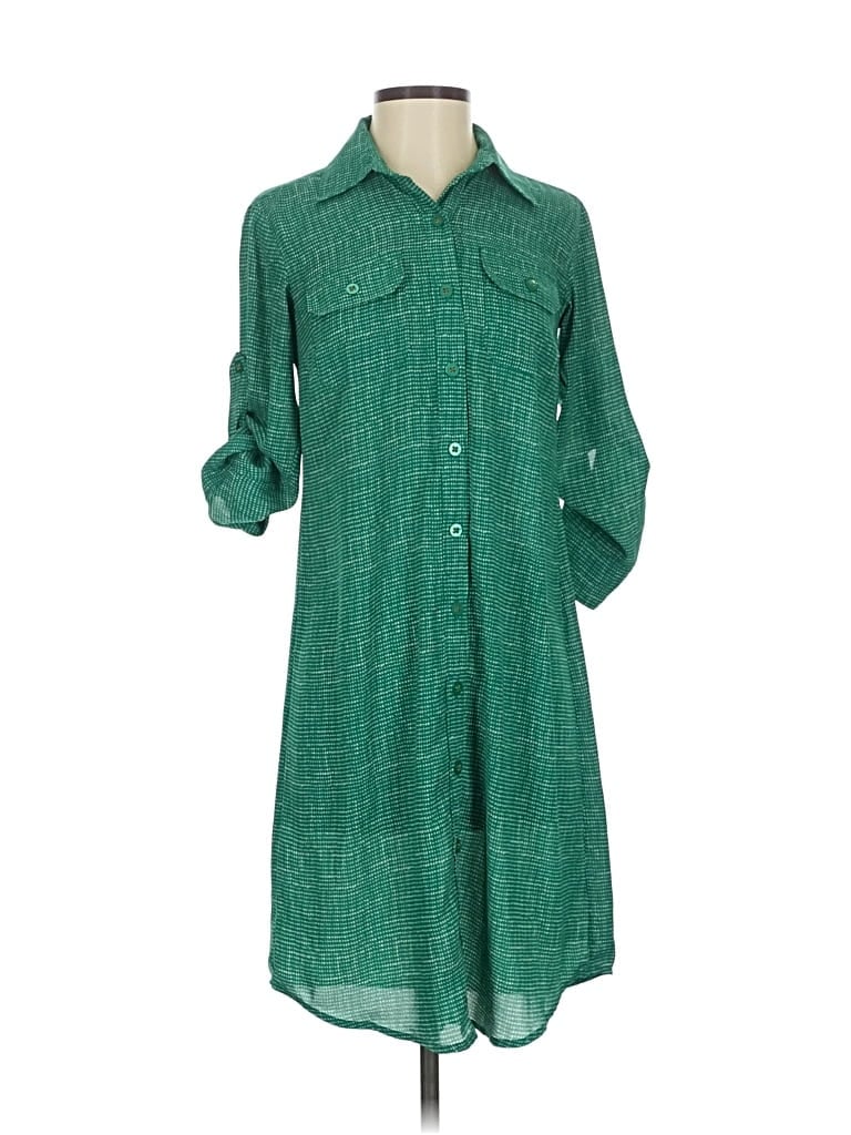 Pre-owned Cabi Casual Dress In Green