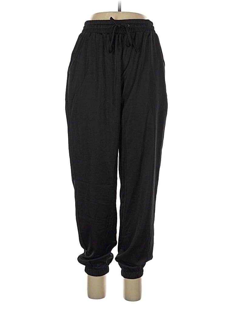 Pre-owned Olive & Oak Casual Pants In Black