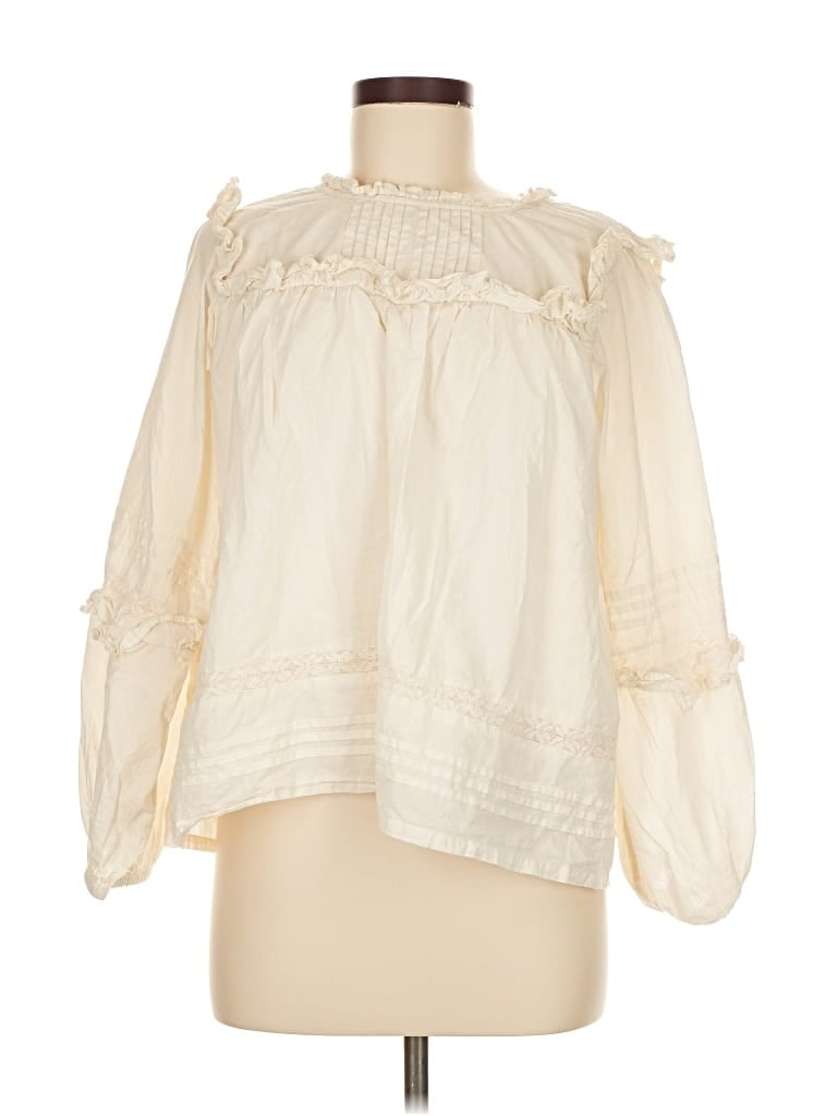 Pre-owned Pink Chicken 3/4 Sleeve Blouse In White