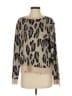 Rowen Animal Print Tan Pullover Sweater Size M - photo 1