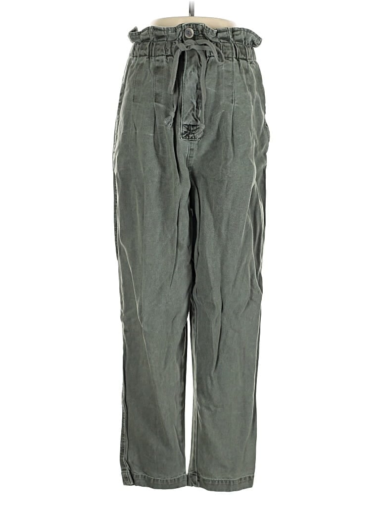 Pre-owned Free People Casual Pants In Green