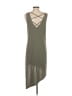 Splendid Solid Gray Casual Dress Size S - photo 2