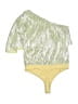 Express x Rachel Zoe 100% Polyester Yellow Bodysuit Size M - photo 1