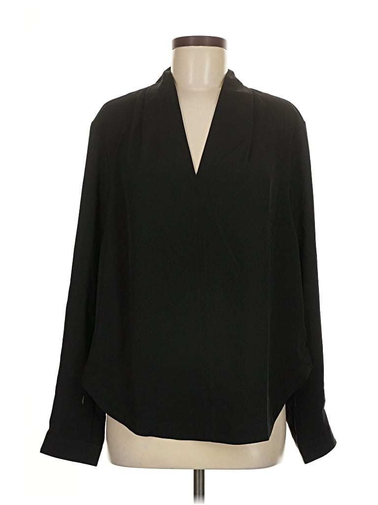 Pre-owned Universal Standard Long Sleeve Blouse In Black