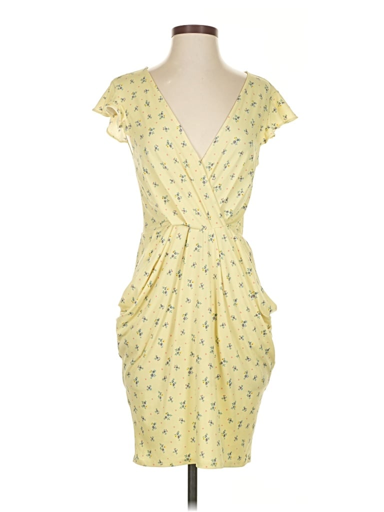 Pre-owned Bcbgeneration Cocktail Dress In Yellow