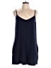 SIMPLE By Suzanne Betro Solid Blue Romper Size L - photo 1