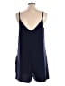 SIMPLE By Suzanne Betro Solid Blue Romper Size L - photo 2