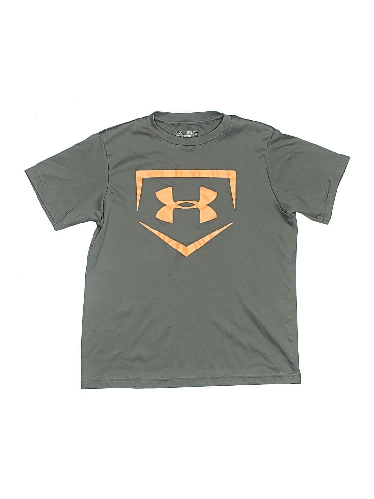 Pre-owned Under Armour Kids' Short Sleeve T-shirt In Gray