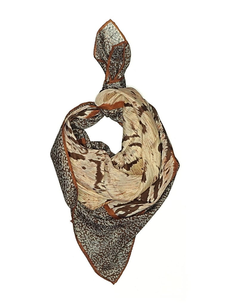 Pre-owned Unbranded Scarf In Brown