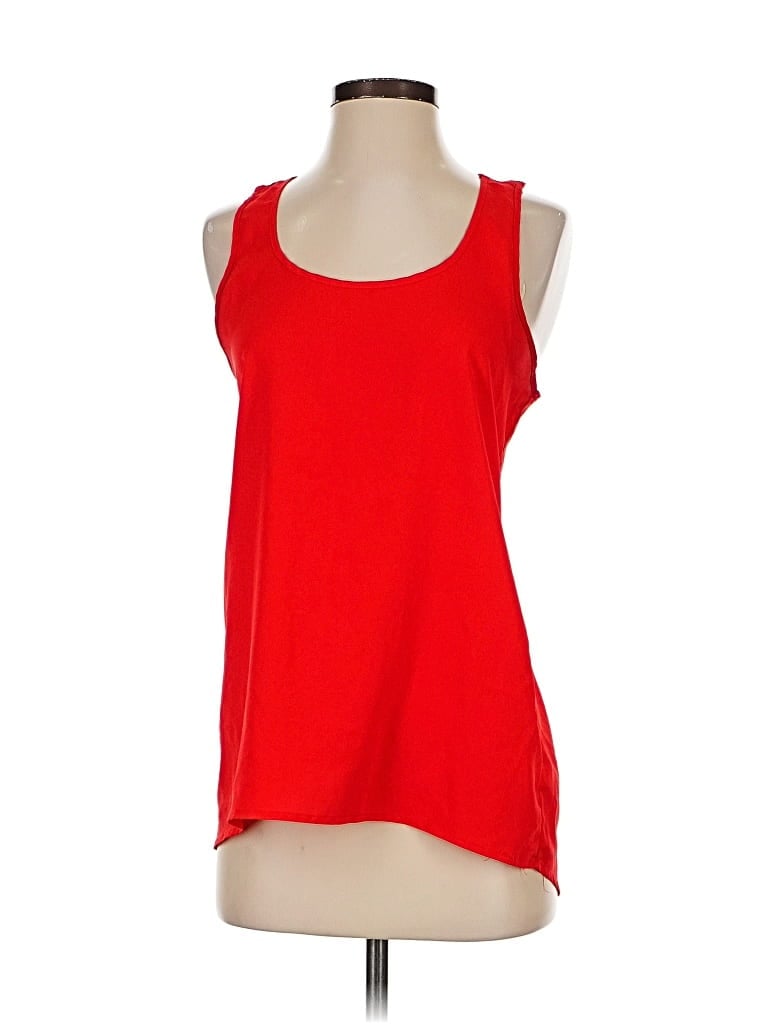 Pre-owned Soprano Sleeveless Top Red Scoop Neck Tops