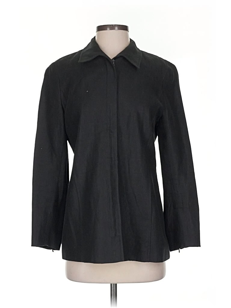 Pre-owned Lafayette 148 Blazer Jacket In Black