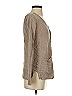 Moda International 100% Cotton Tan Long Sleeve Top Size XS - photo 4