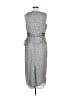 Mac Duggal 100% Polyester Tweed Silver Cocktail Dress Size 10 - photo 2