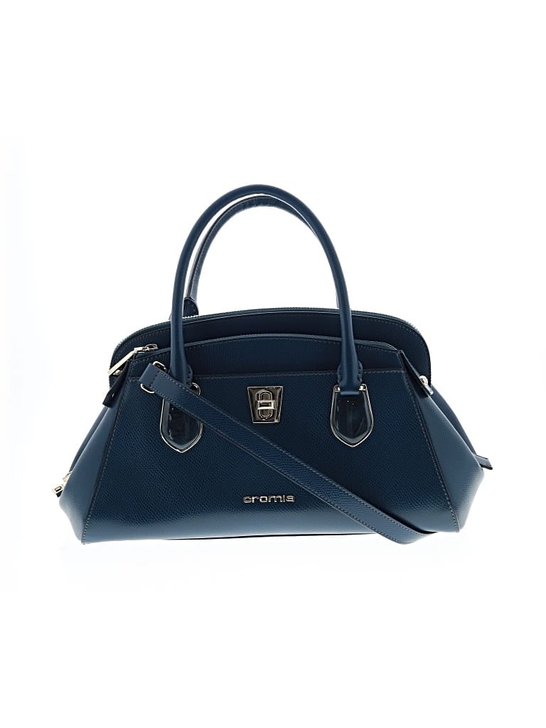 Pre-owned Cromia Satchel In Blue