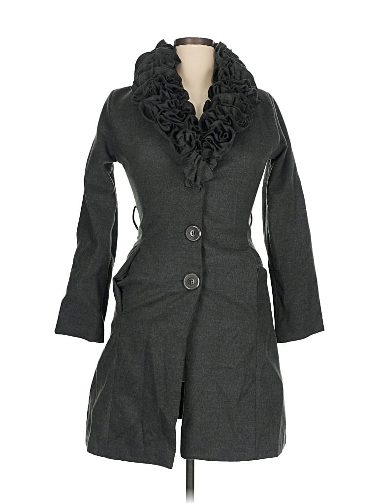 Pre-owned Unbranded Coat In Gray