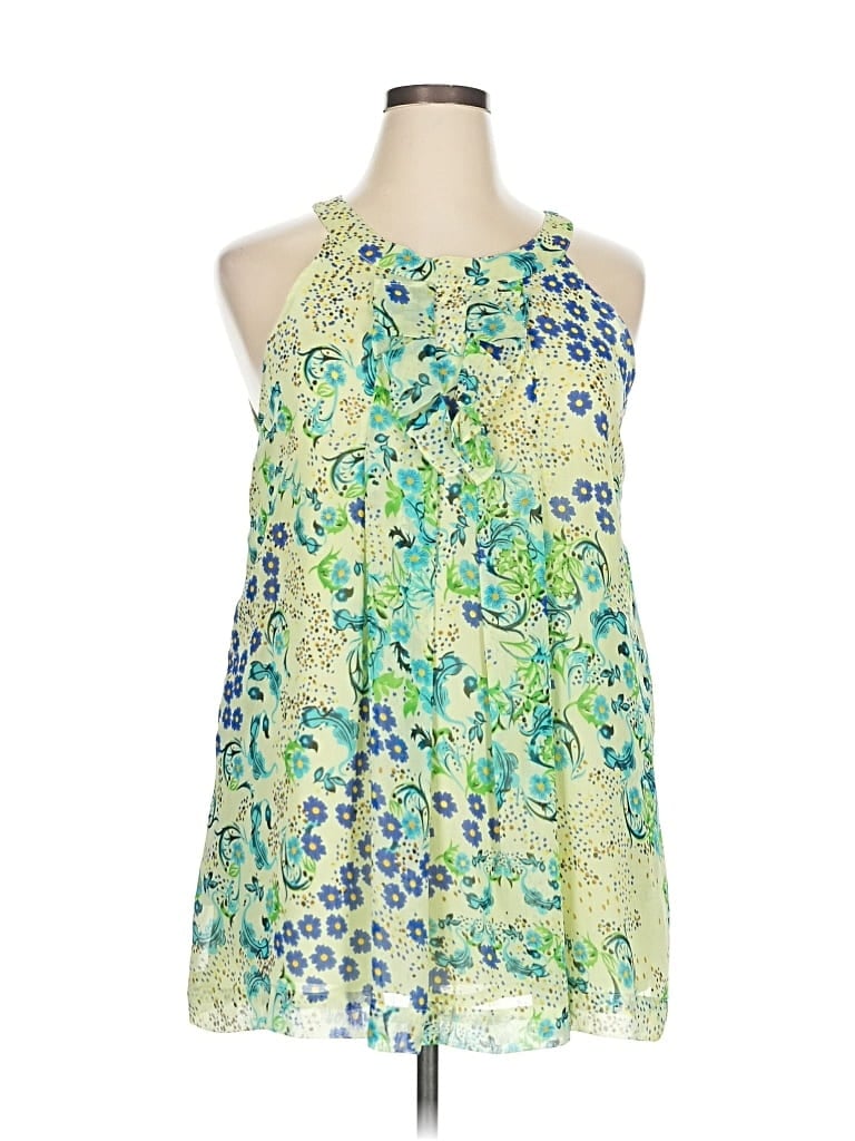 Pre-owned Lapis Sleeveless Blouse In Green