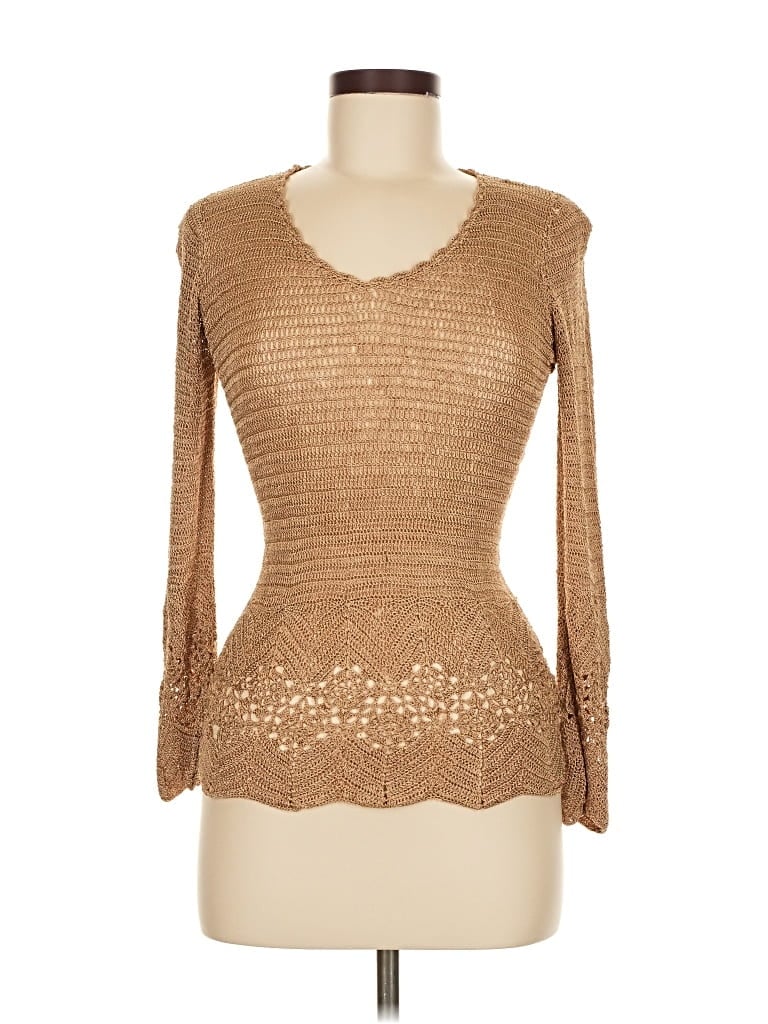 Pre-owned Bcbgmaxazria Pullover Sweater In Brown