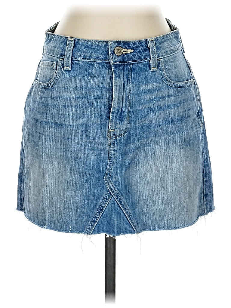Pre-owned Hollister Denim Skirt In Blue