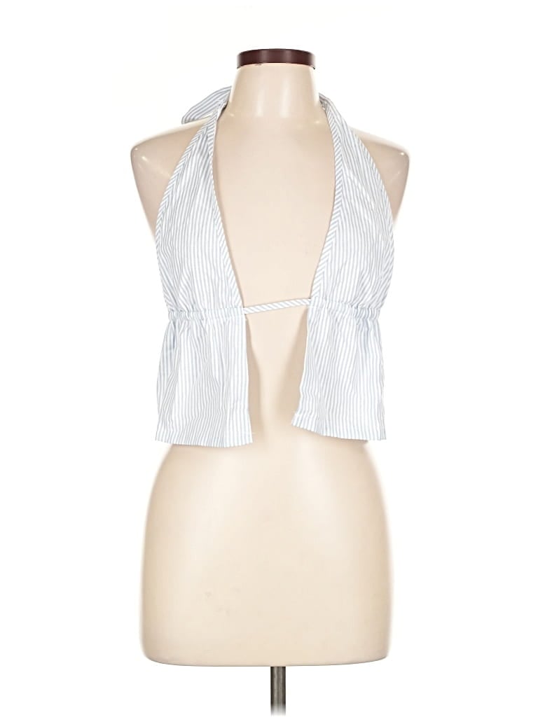 Pre-owned Shein Tank Top Silver Halter Neckline Tops