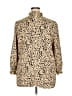 Unbranded Animal Print Gold Tan Long Sleeve Blouse Size XXL - photo 2