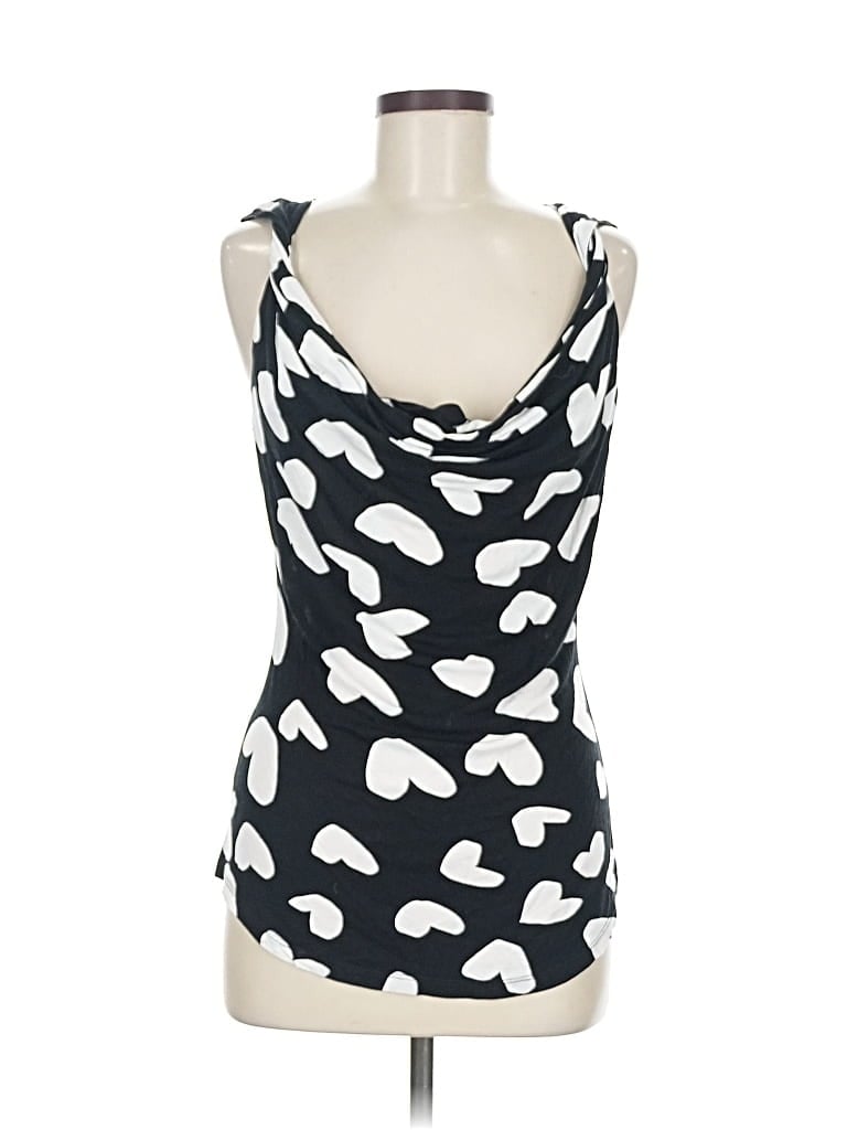 Pre-owned Inc International Concepts Sleeveless Blouse In Black