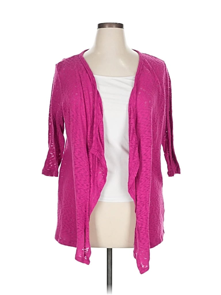 TERRA & SKY Pre-owned Cardigan Sweater In Pink